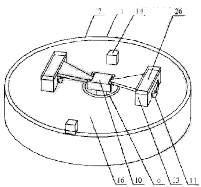 Track testing apparatus of indoor small-size annular asphalt pavement structure
