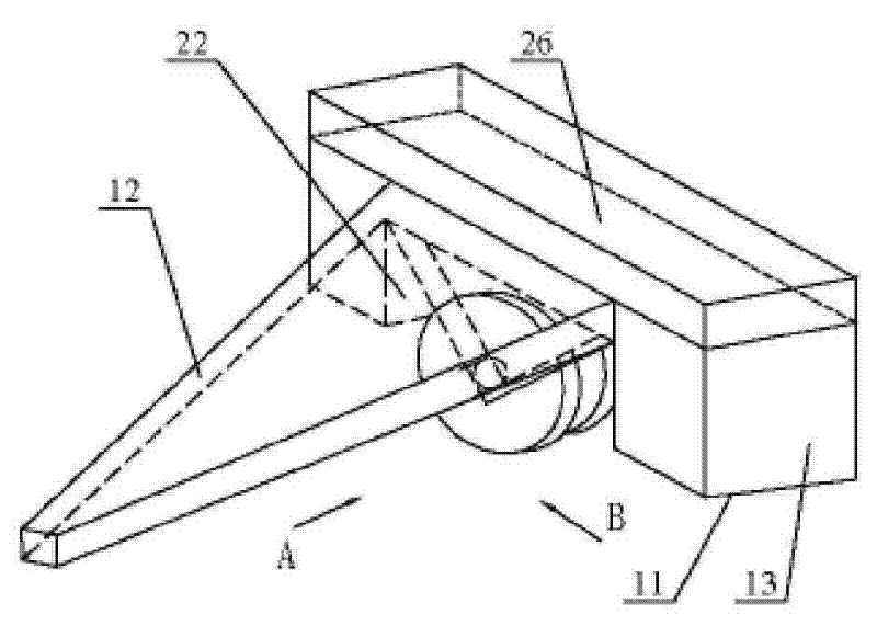 Track testing apparatus of indoor small-size annular asphalt pavement structure