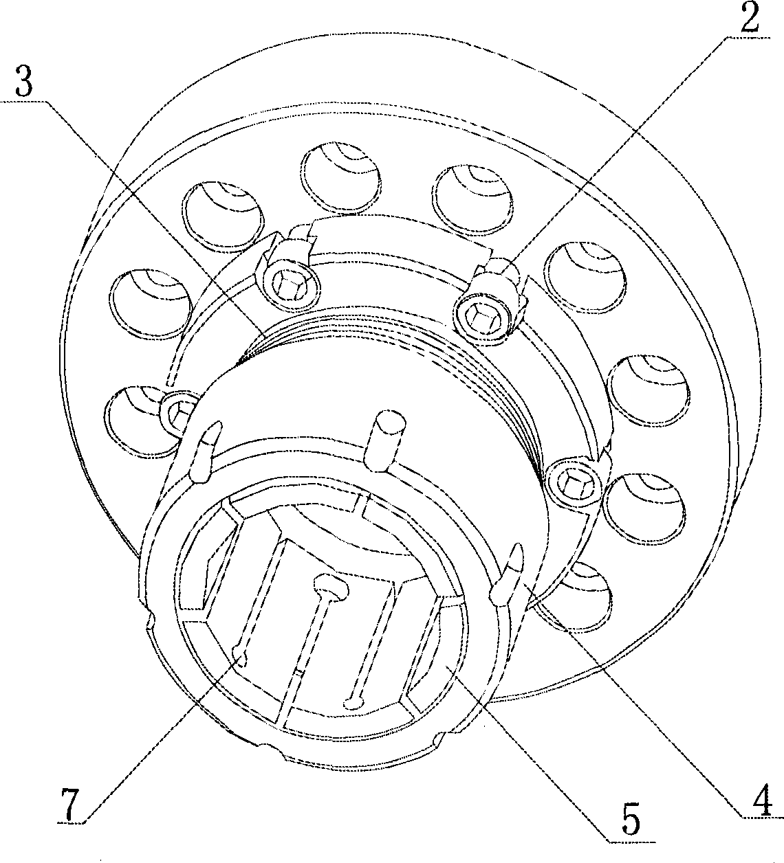 Precision positioning and clamping device of lathe