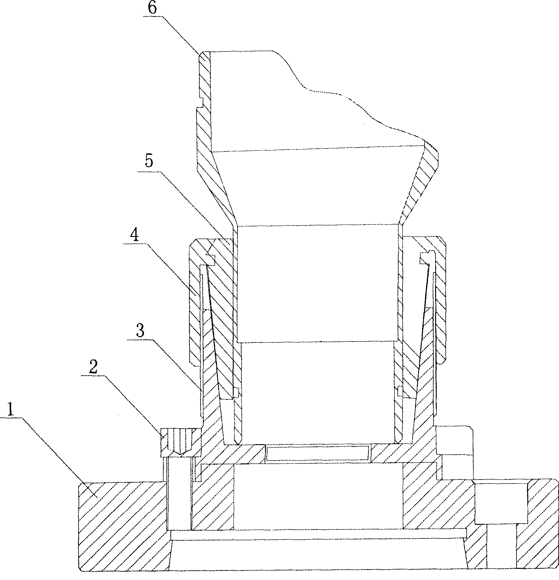 Precision positioning and clamping device of lathe