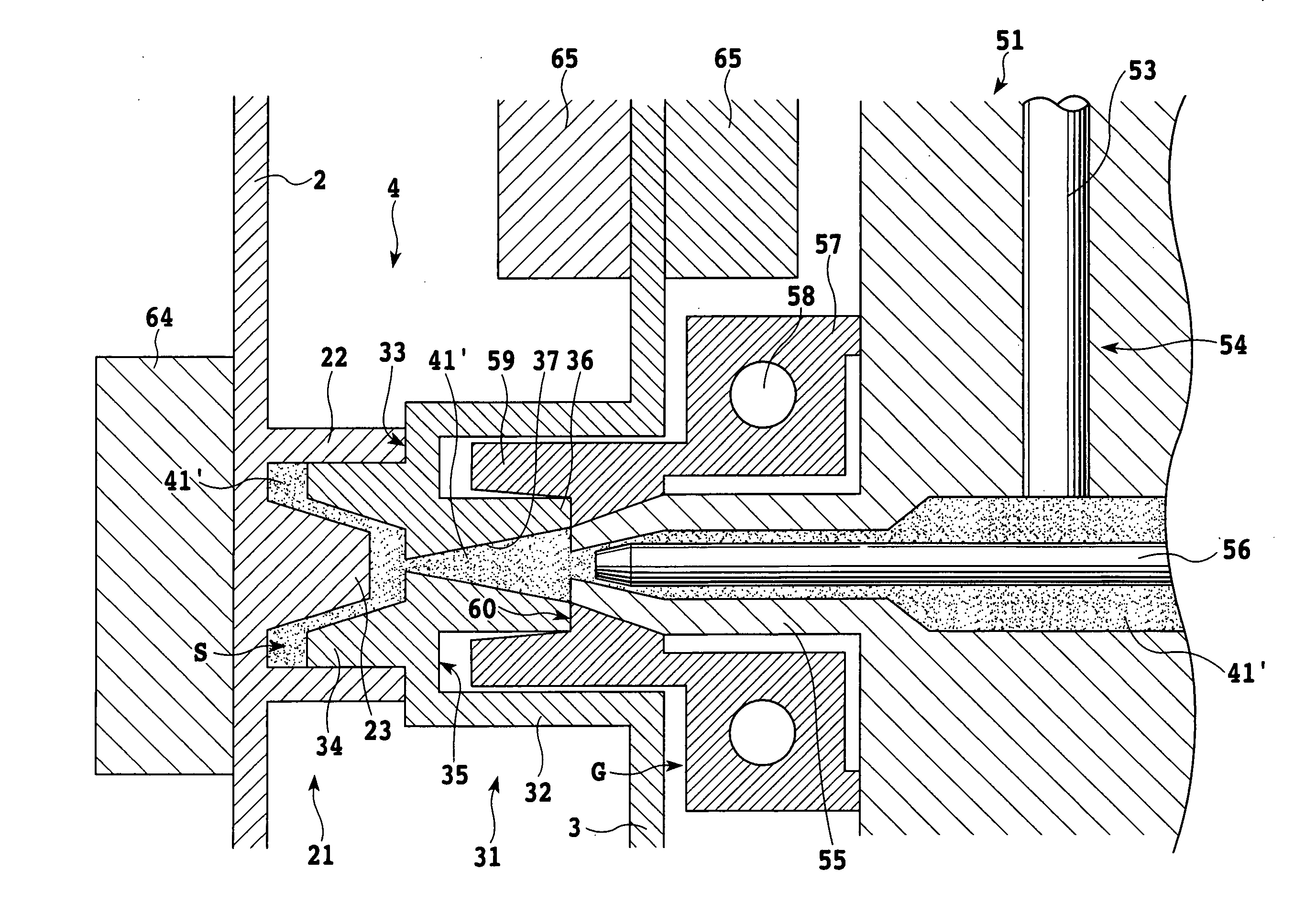 Resin molding and its manufacturing method and resin injecting apparatus used for the same