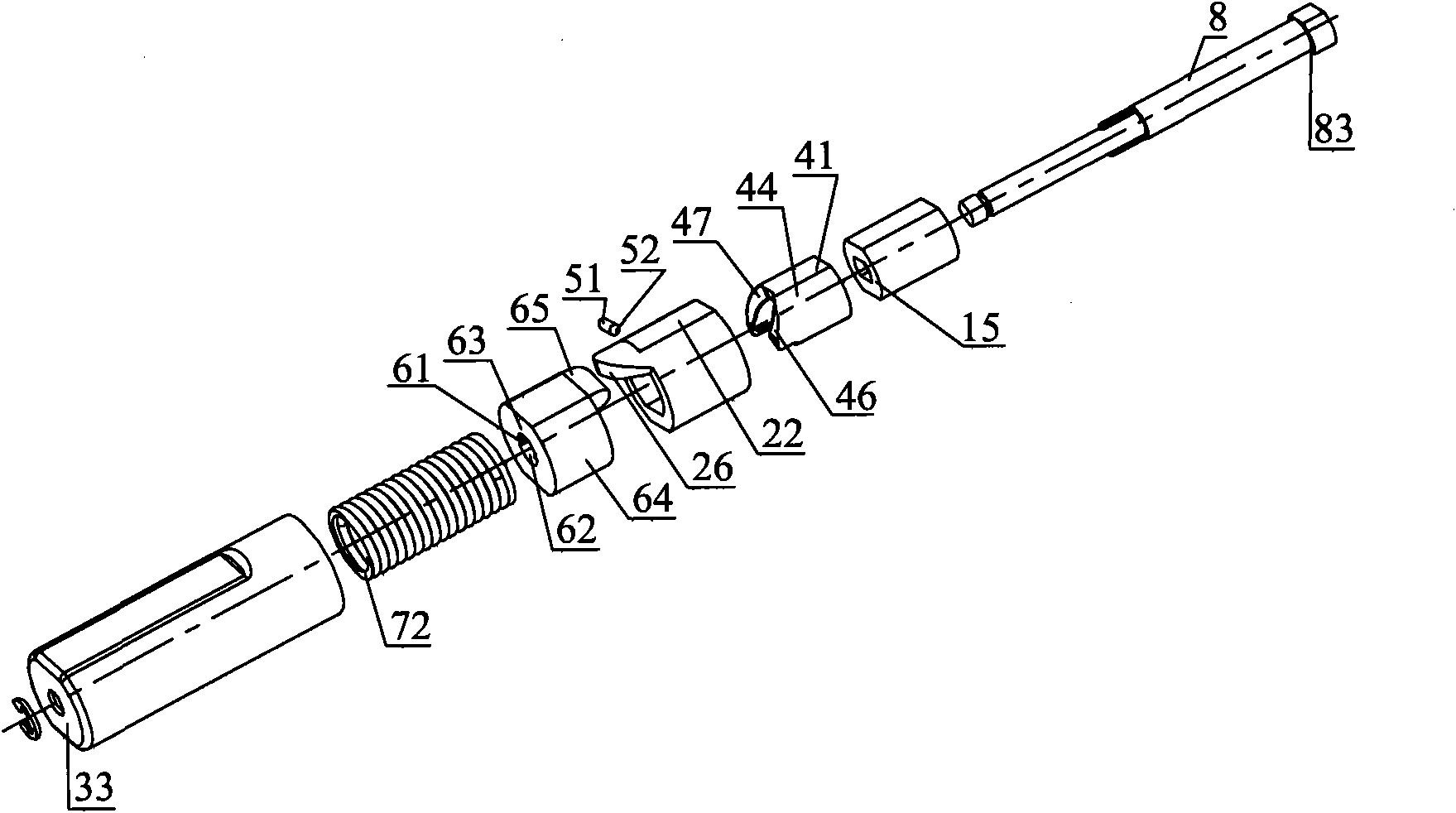 Rotating shaft with function of switch-on and switch-off by one key and cellphone with rotating shaft