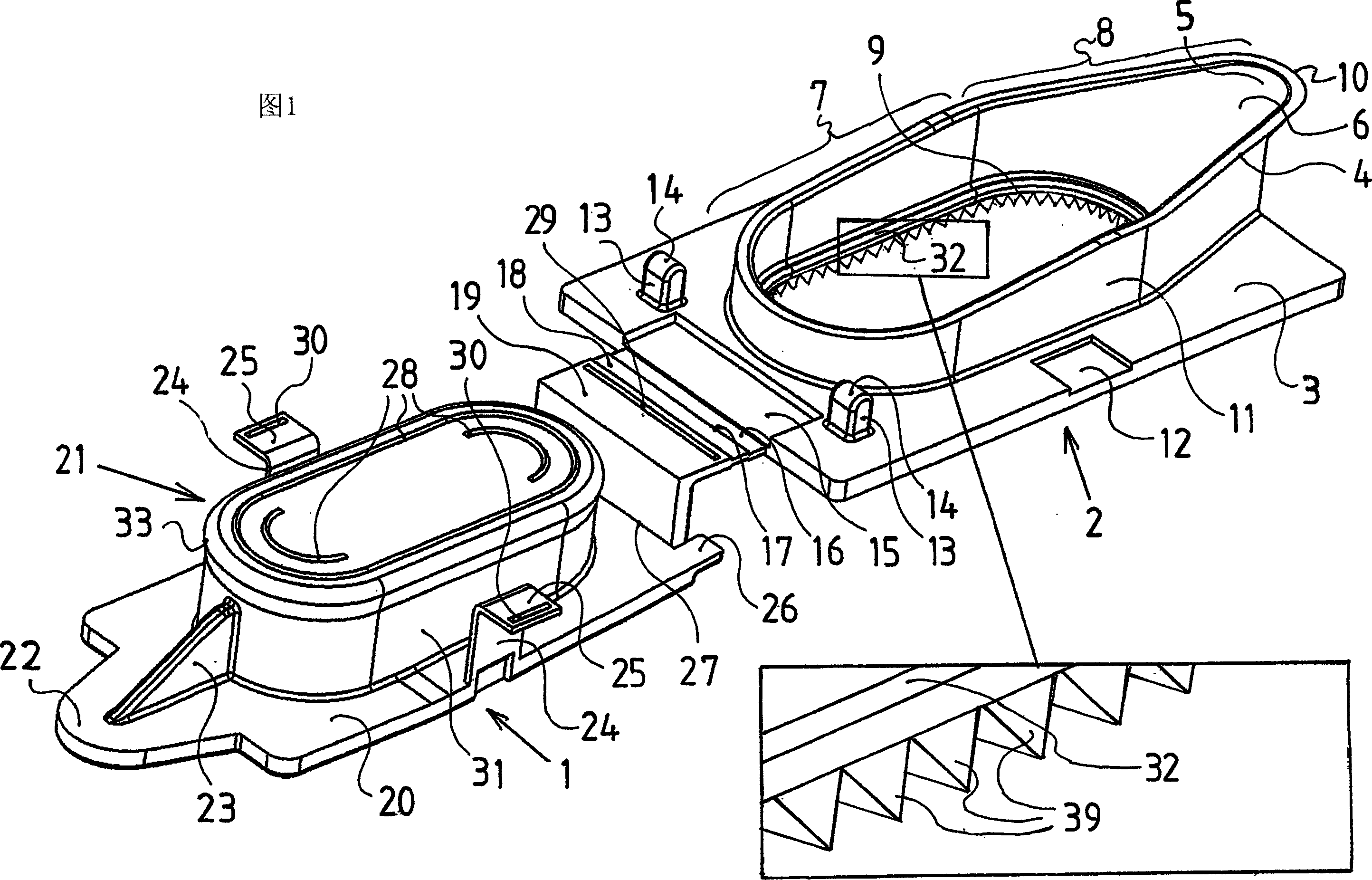 Pouring spout seal for composite packagings