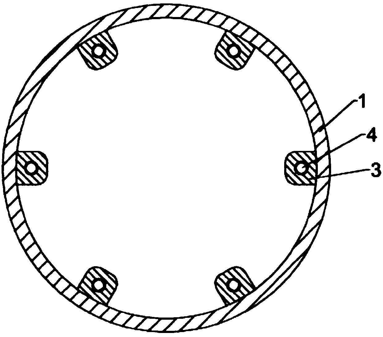 Rotary type mixed drying device for drying granular materials