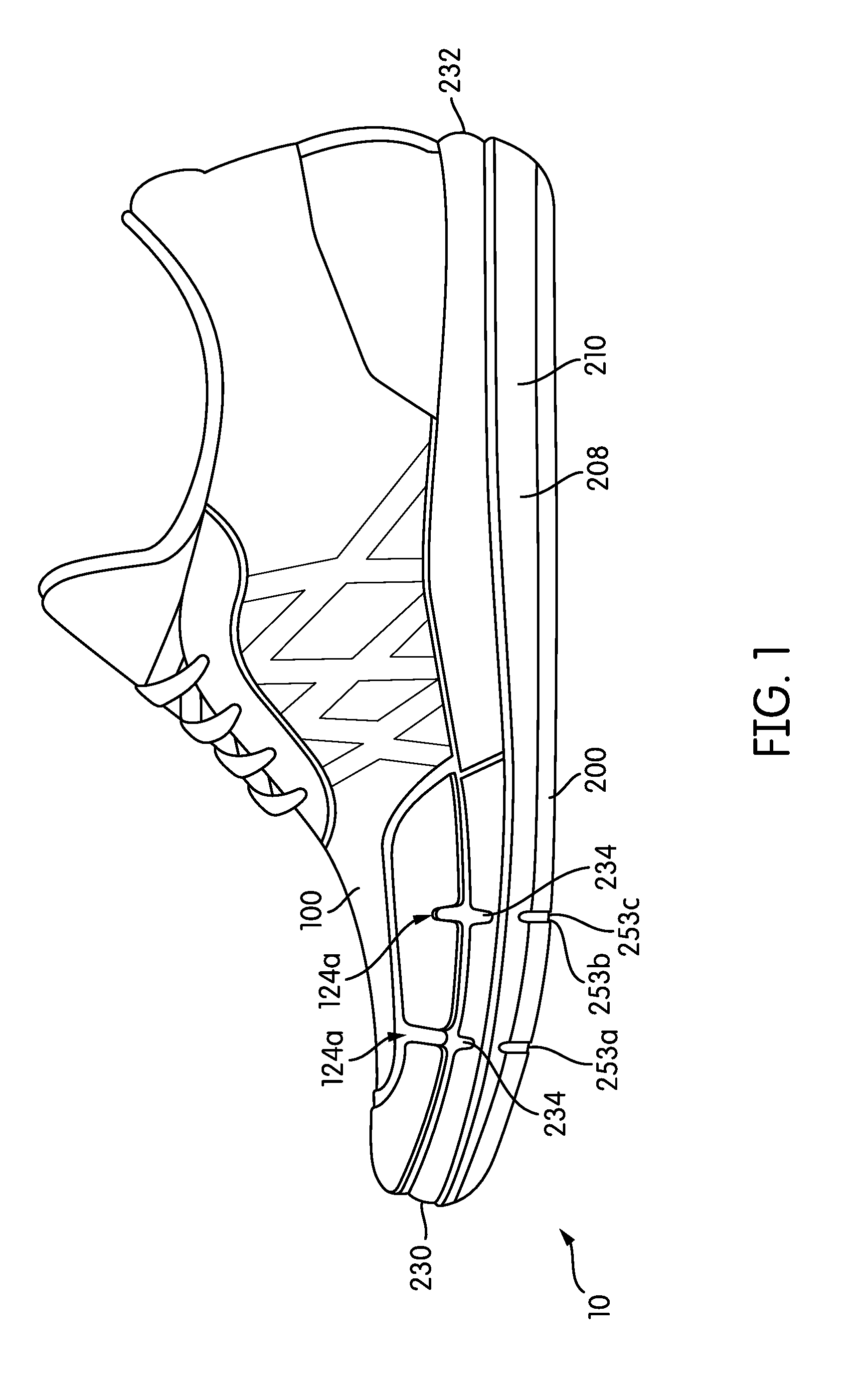 Uppers and sole structures for articles of footwear