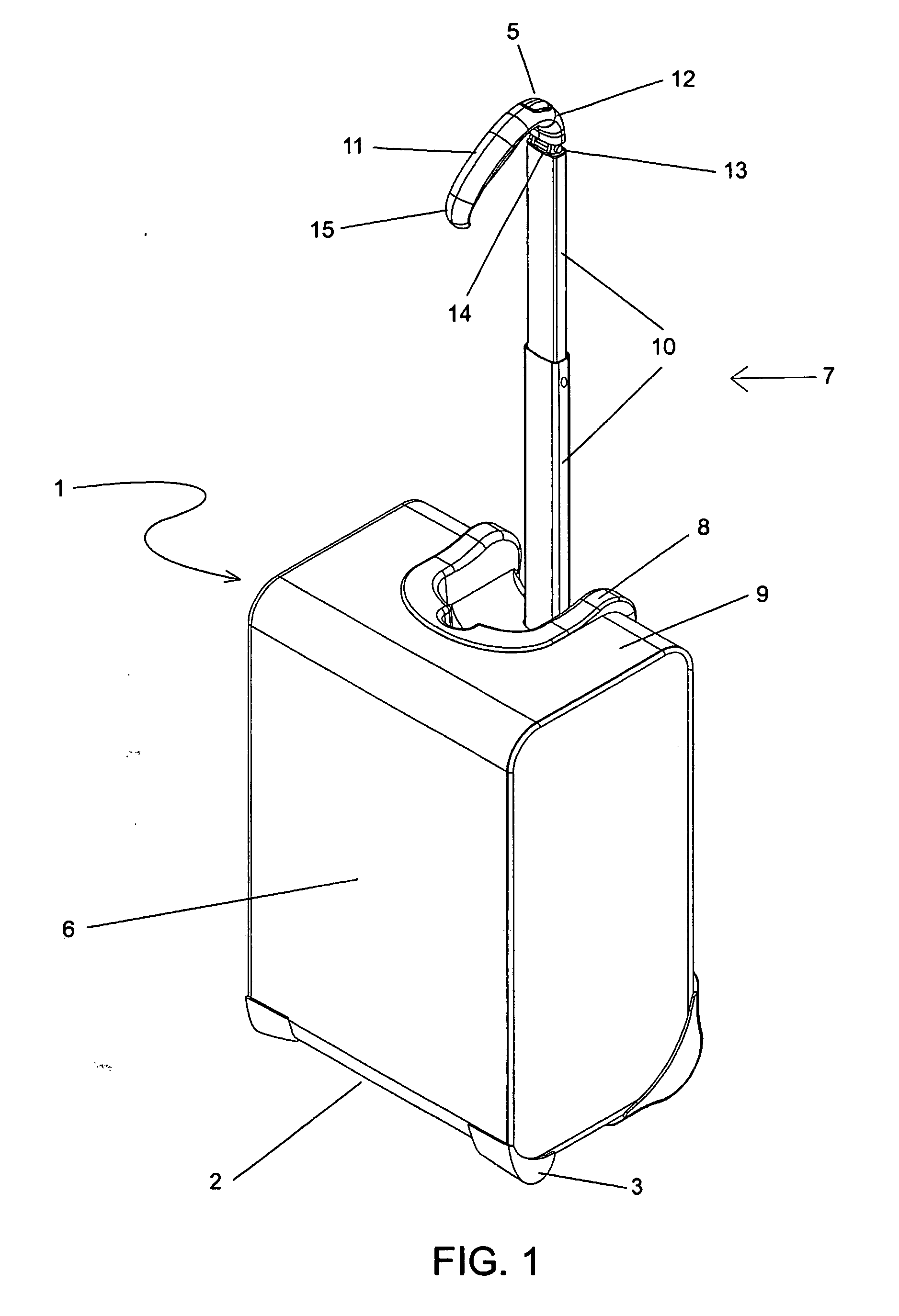 Handle apparatus for luggage case