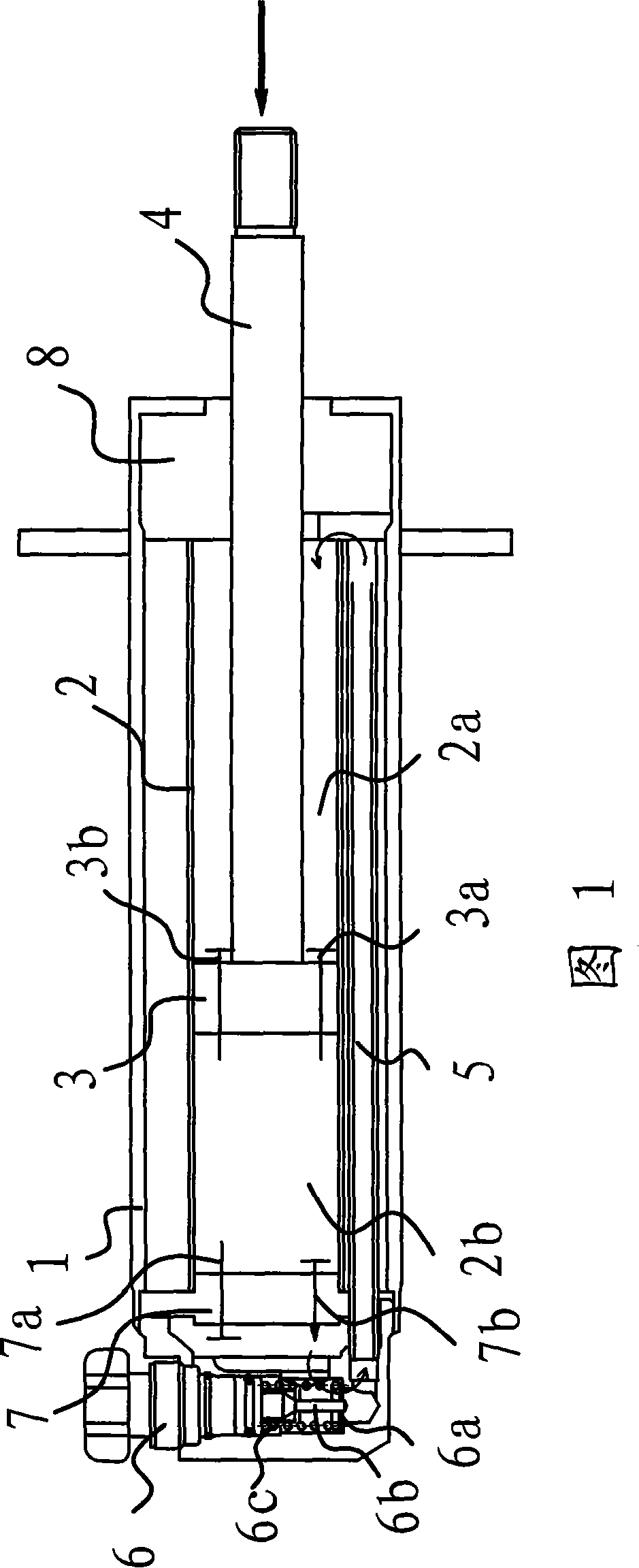 Structure-improved automobile shock absorber