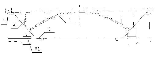 Construction method for jacking arched bridges