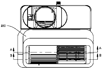 Water distribution device and integral air conditioner