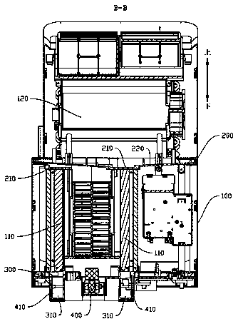 Water distribution device and integral air conditioner