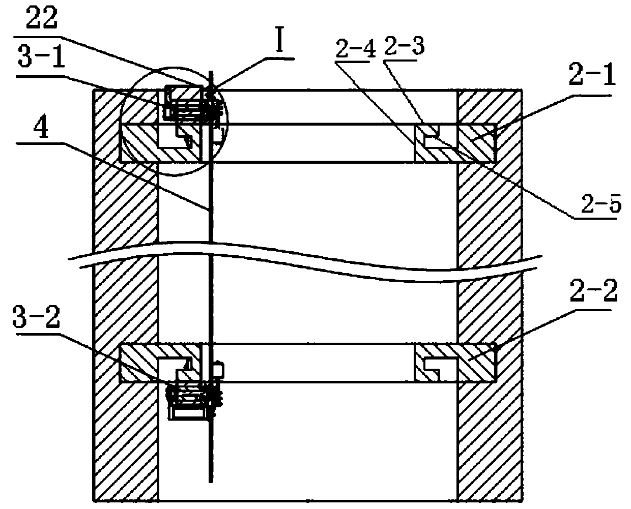 Shaft inspection system and steel wire rope movement device thereof