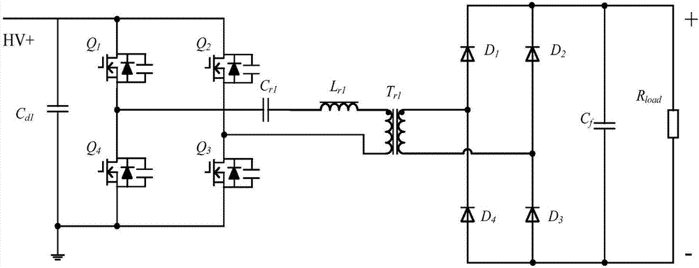 Wide range output control method for LLC resonant transformation circuit
