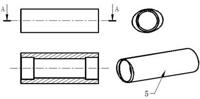 A processing method for high-precision inner circular holes of thin-wall special-shaped pipes