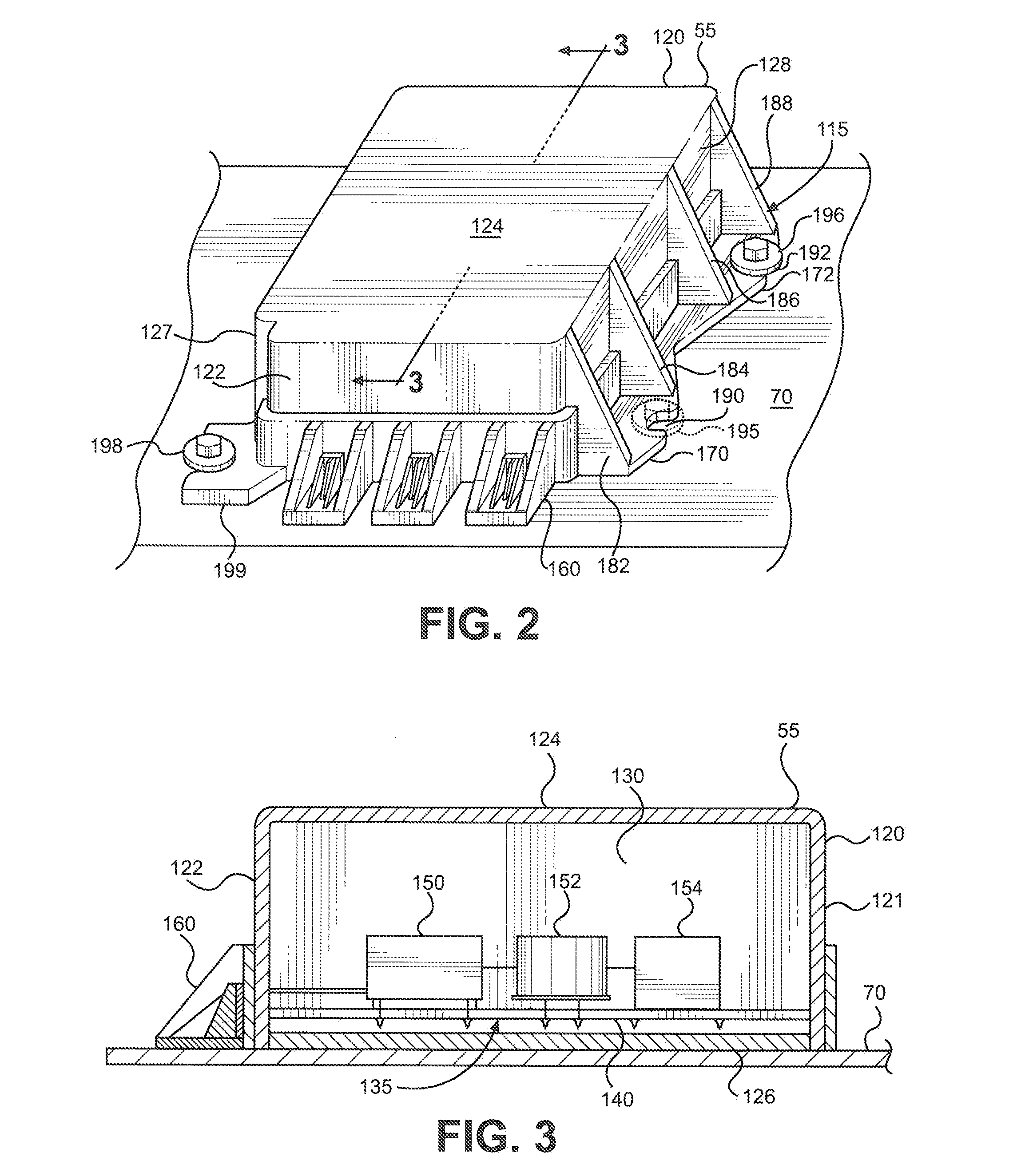 Mounting System for an Electronic Control Module Housing in a Vehicle