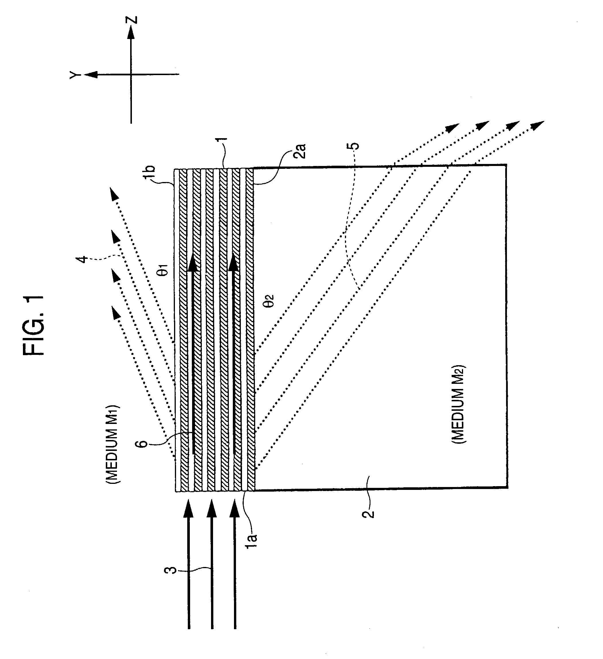 Optical element and spectroscopic device using the same