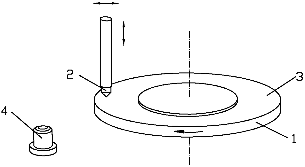 Abrasive scratch interference test method for diamond tool pre-repaired non-ferrous metal specimens