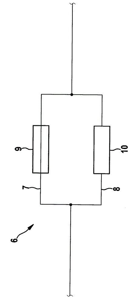 System with potential balancing component, particularly battery system