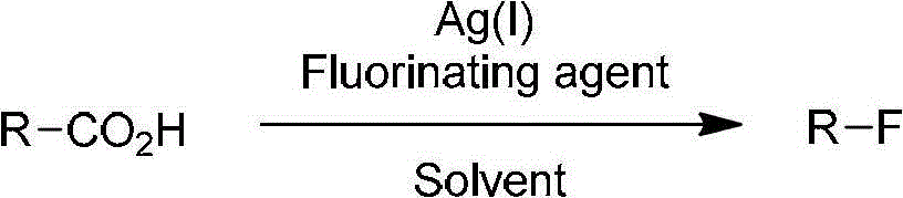 Decarboxylation and fluorination method for carboxylic acid