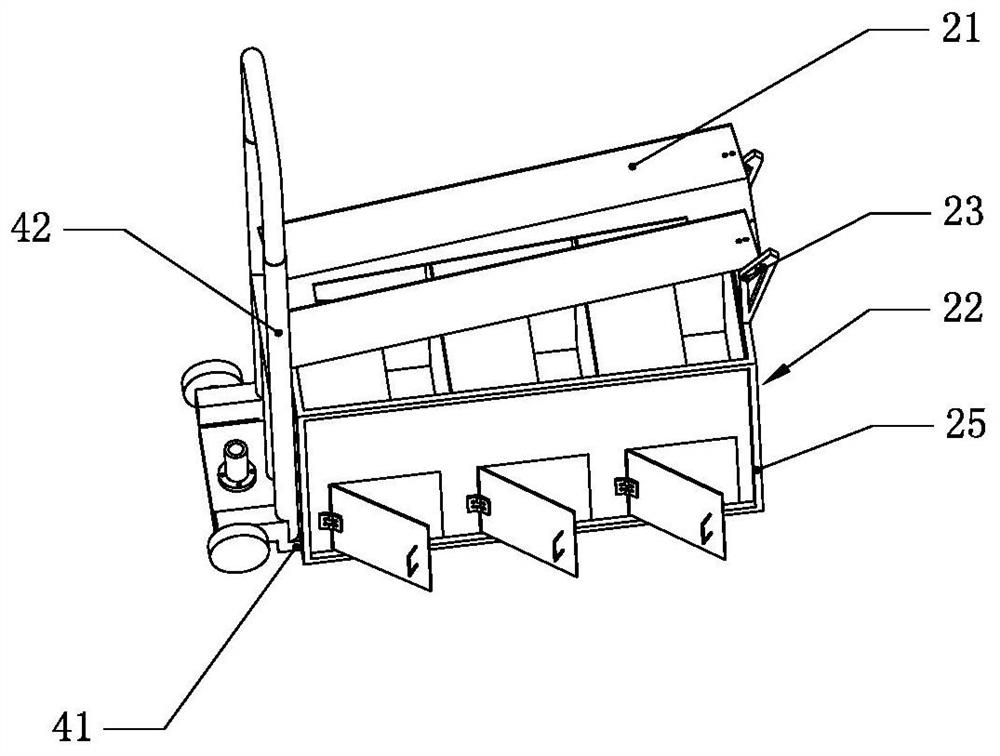 A portable outdoor fruit automatic sorting device