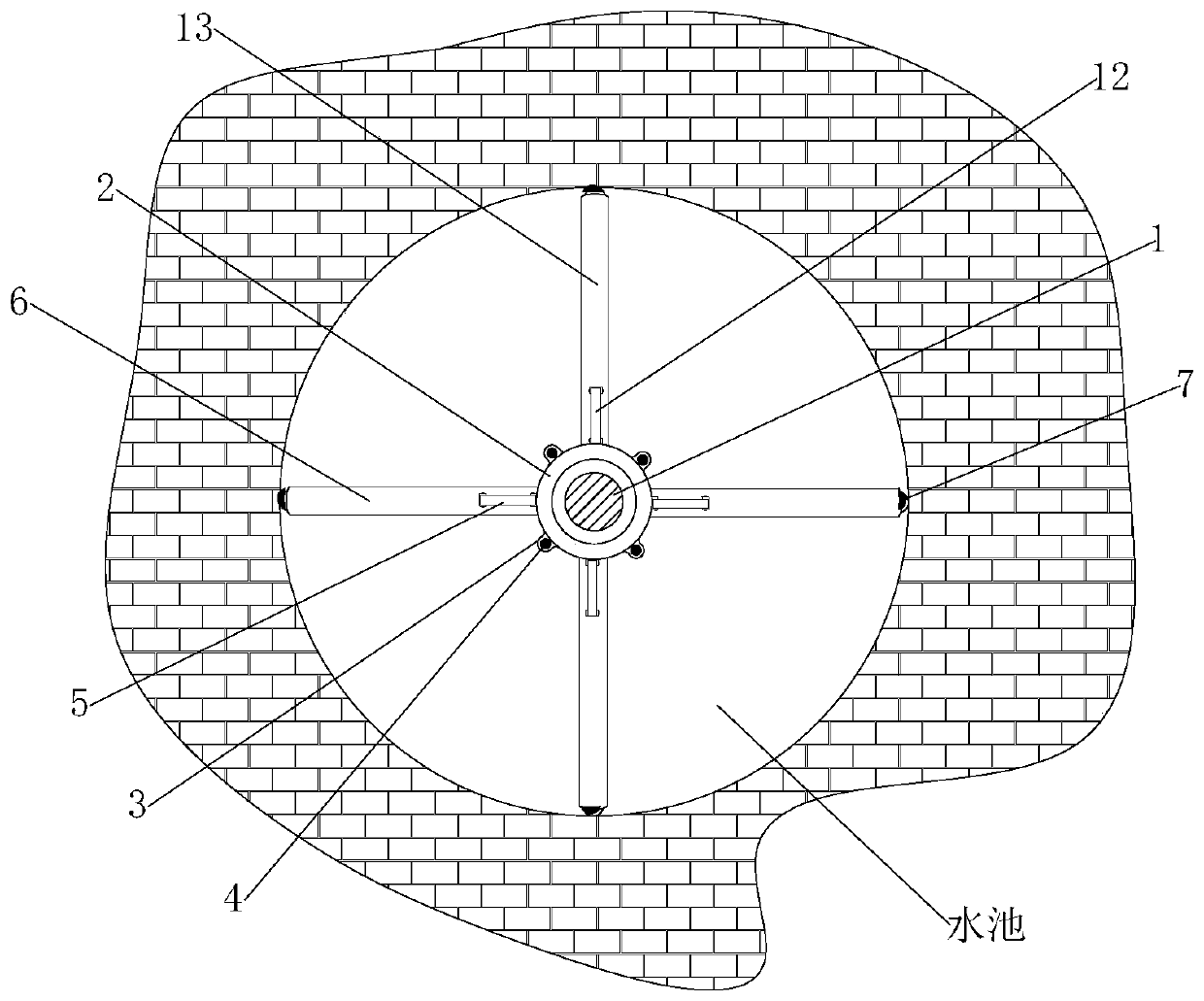 House construction pool construction water leakage prevention construction method