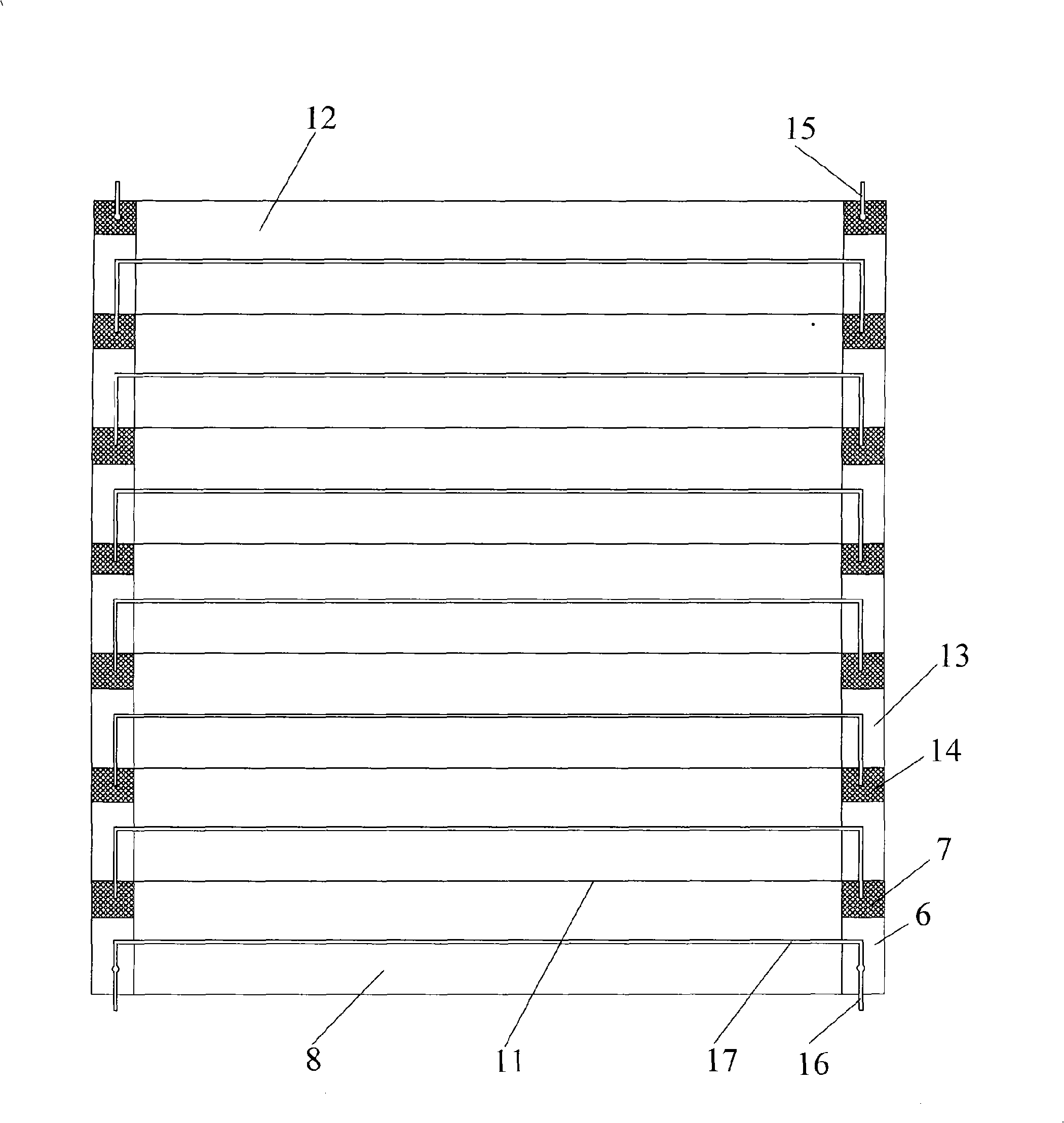 Film solar cell module and method for processing the same