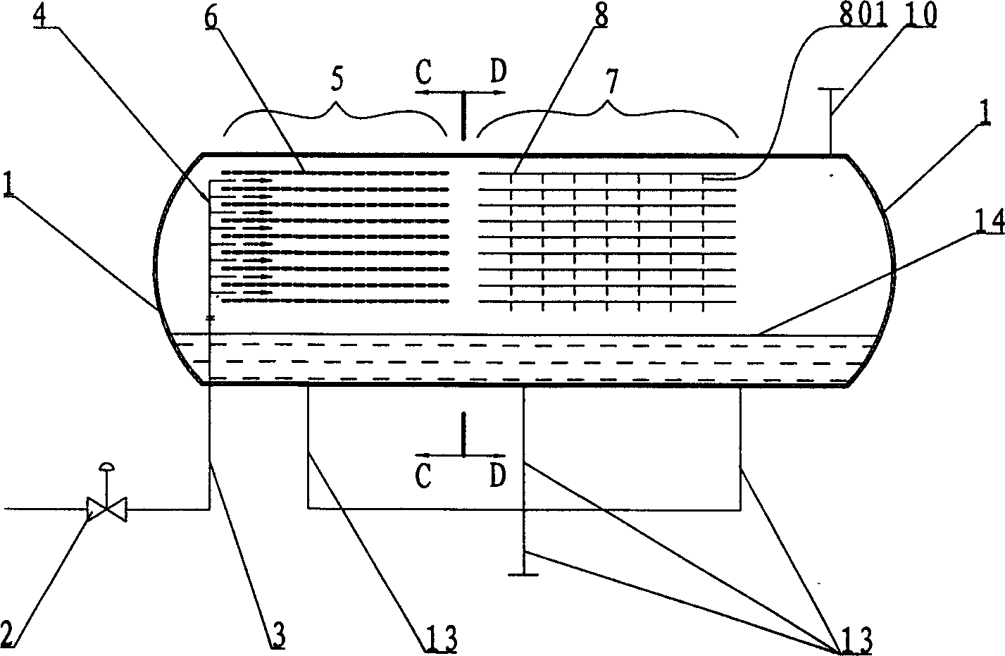 Electric dewatering and desalting appliance for crude oil