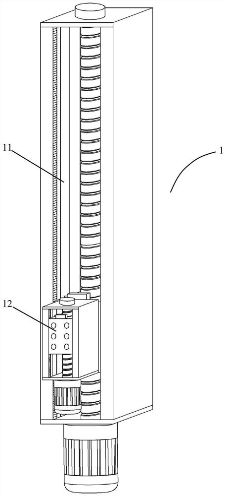 High-precision lead screw adjusting structure
