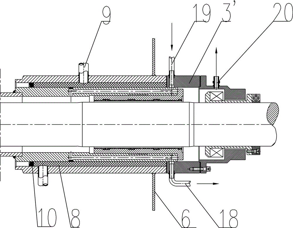 Stern shaft tail tube device for ship and method for mounting stern shaft tail tube device