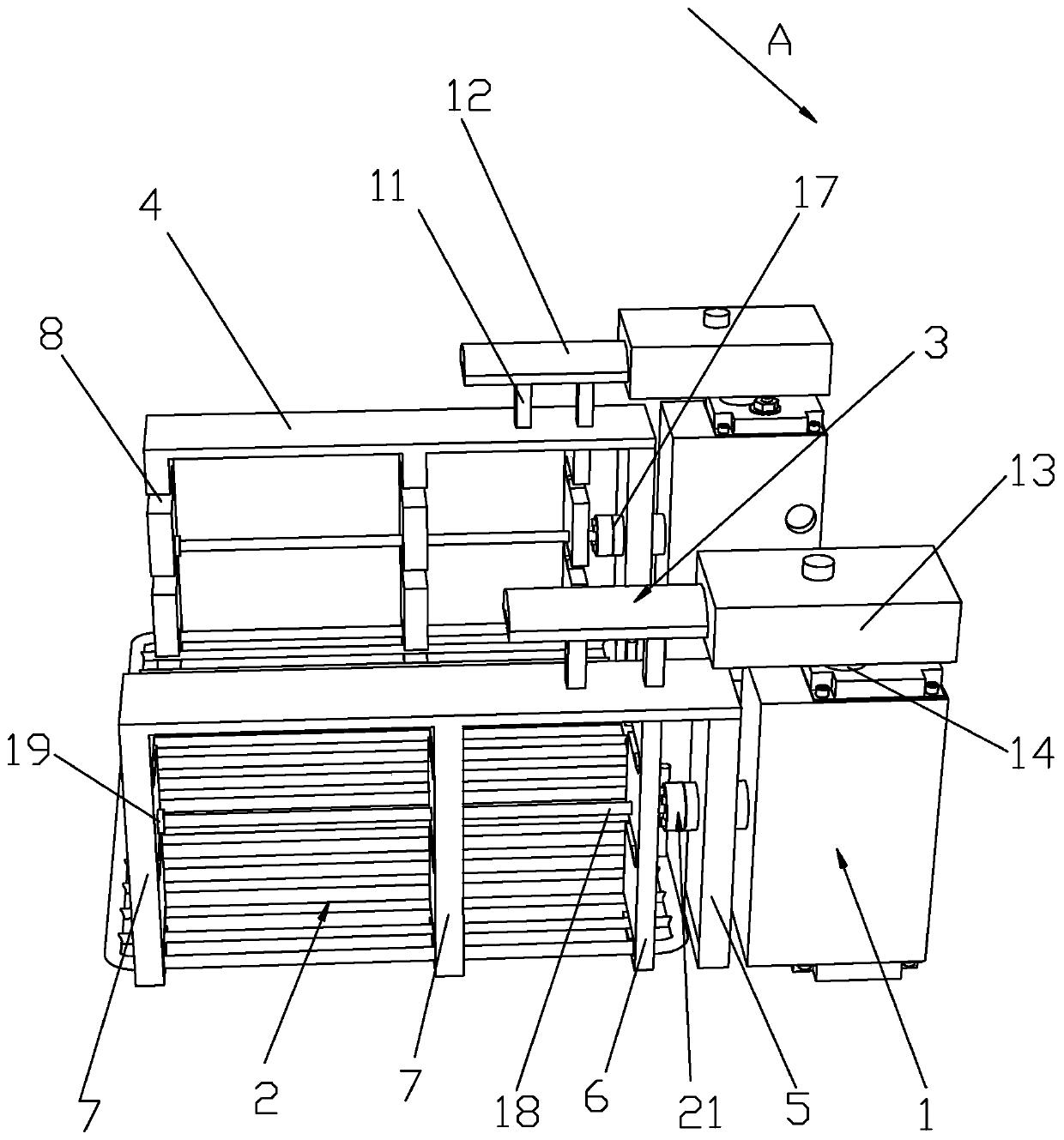 Grill device for steaming oven and installation methodof grill device