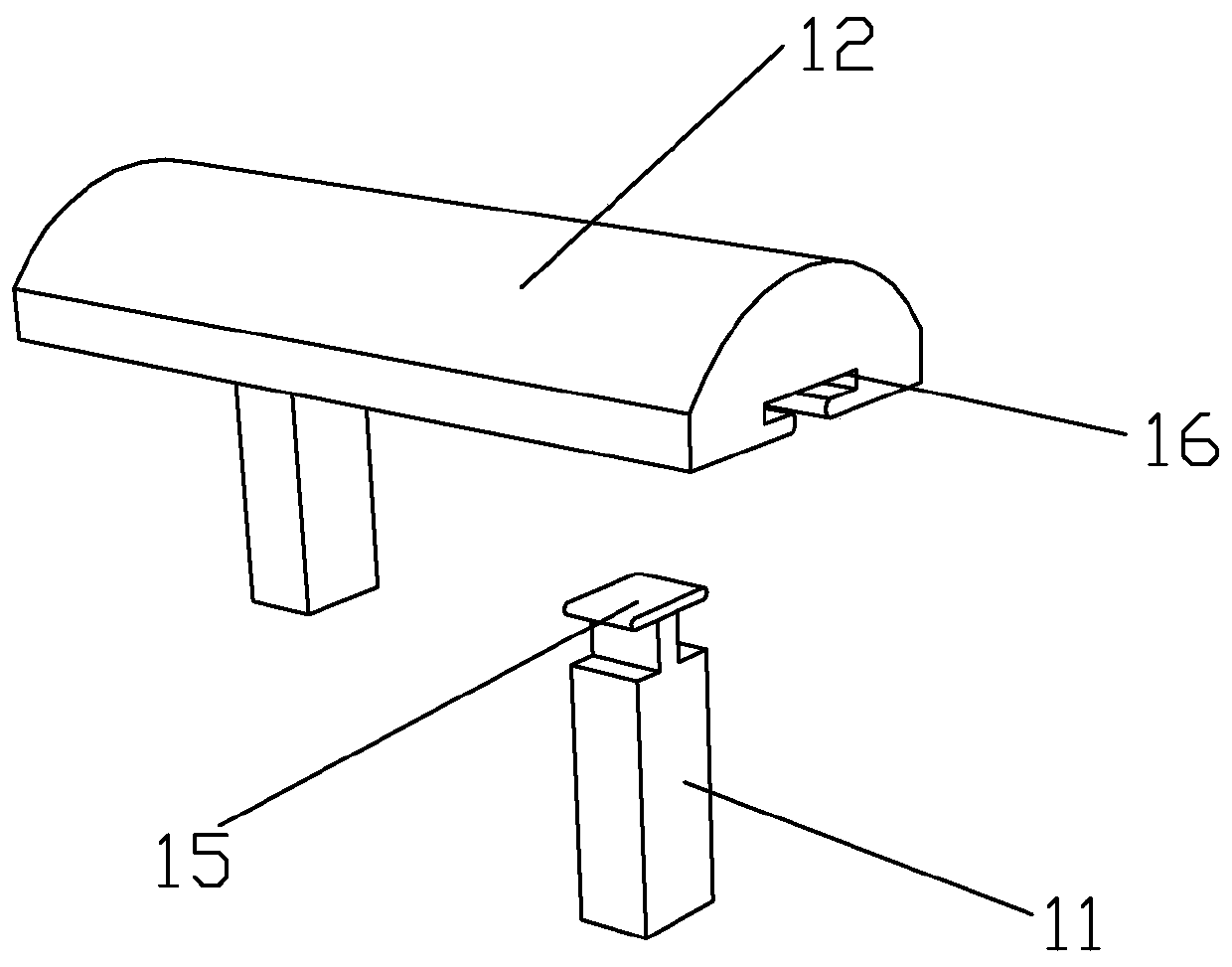 Grill device for steaming oven and installation methodof grill device