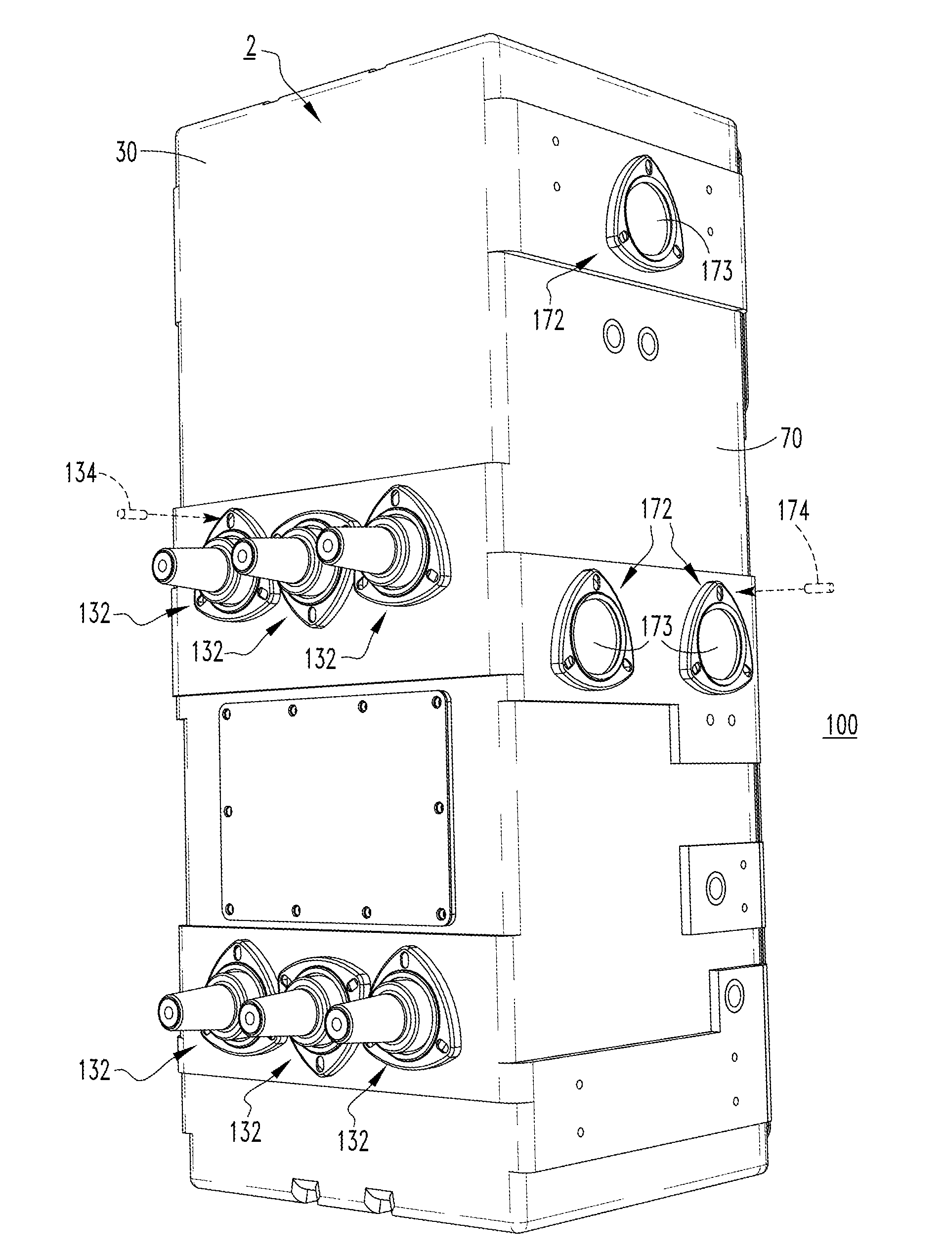Switchgear assembly, and submersible electrical enclosure and method of manufacturing a submersible electrical enclosure therefor