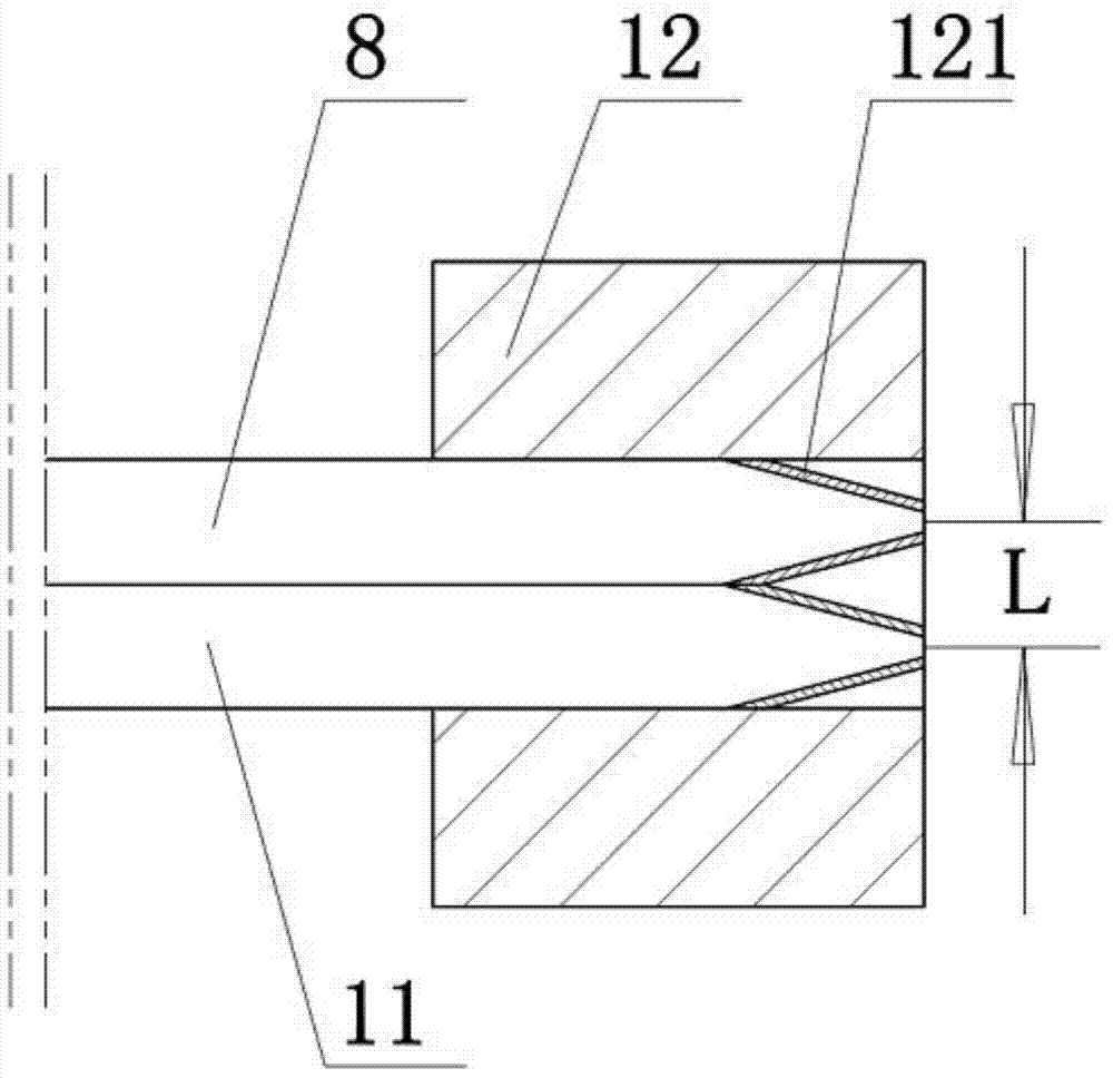 High-numerical-aperture optical fiber point diffraction interference device used for three-coordinate measurement and method thereof