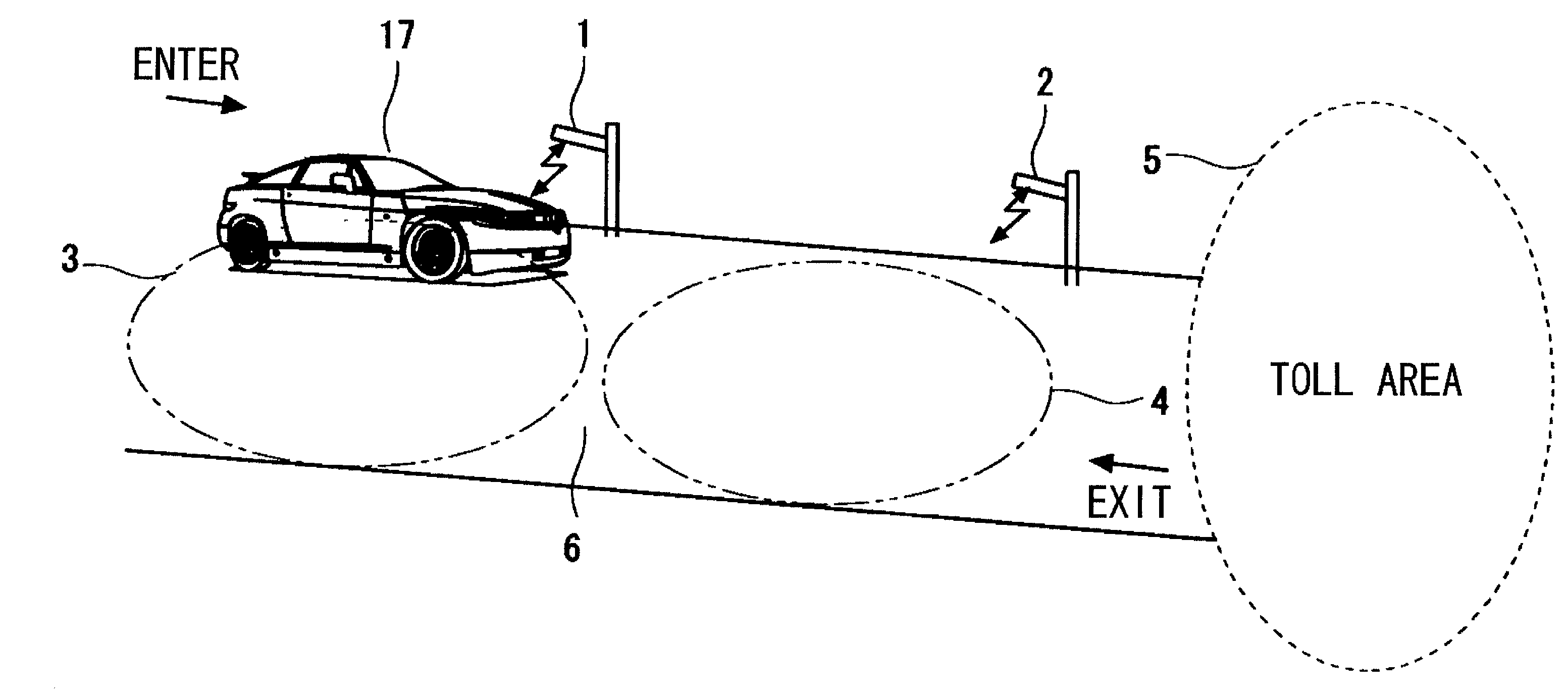 Non-stop toll collection method and system