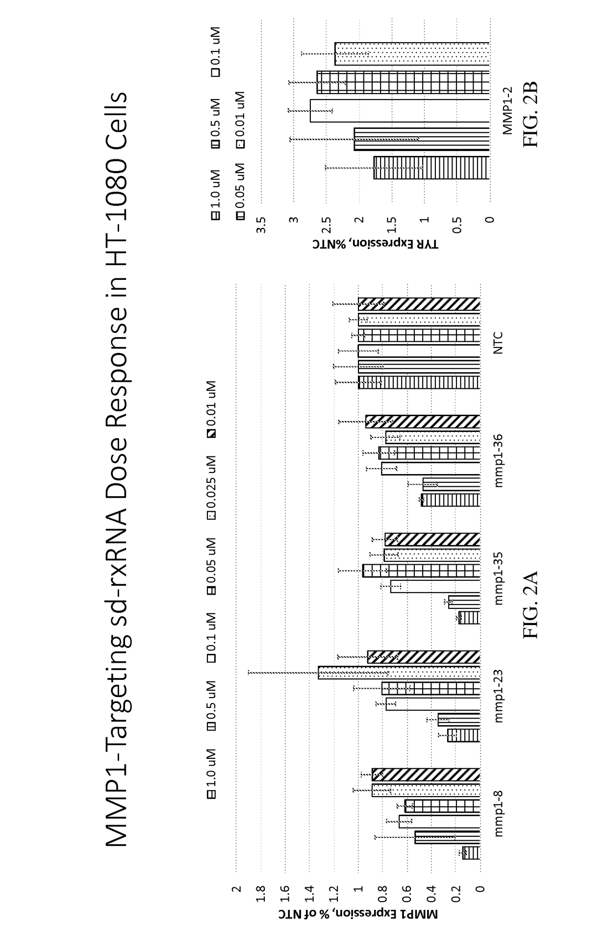 Methods for treating aging and skin disorders using nucleic acids targeting tyr or mmp1