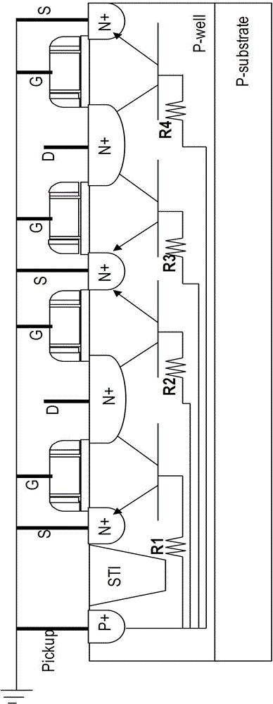 An electrostatic discharge protection circuit