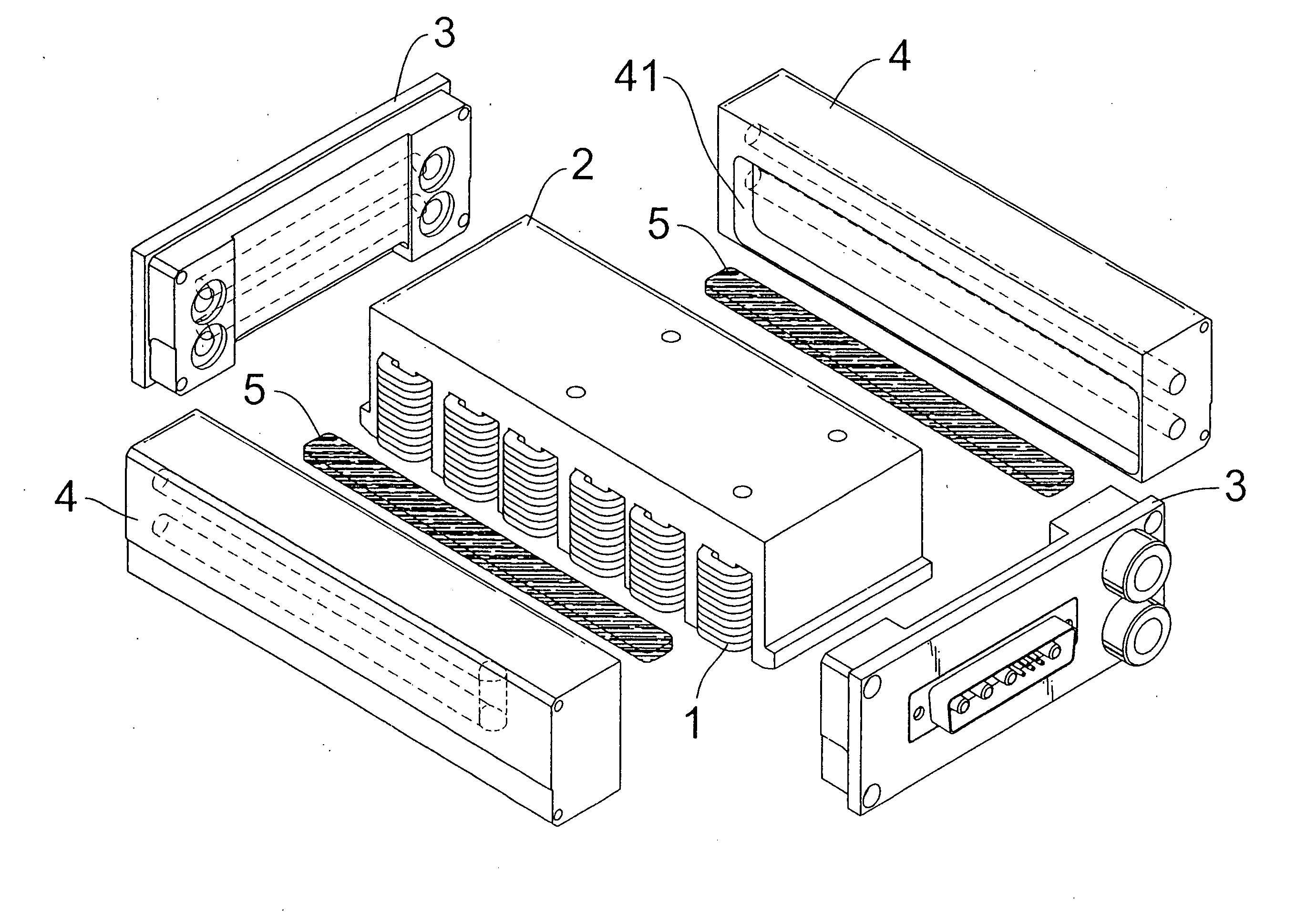 Heat dissipation apparatus for a linear motor