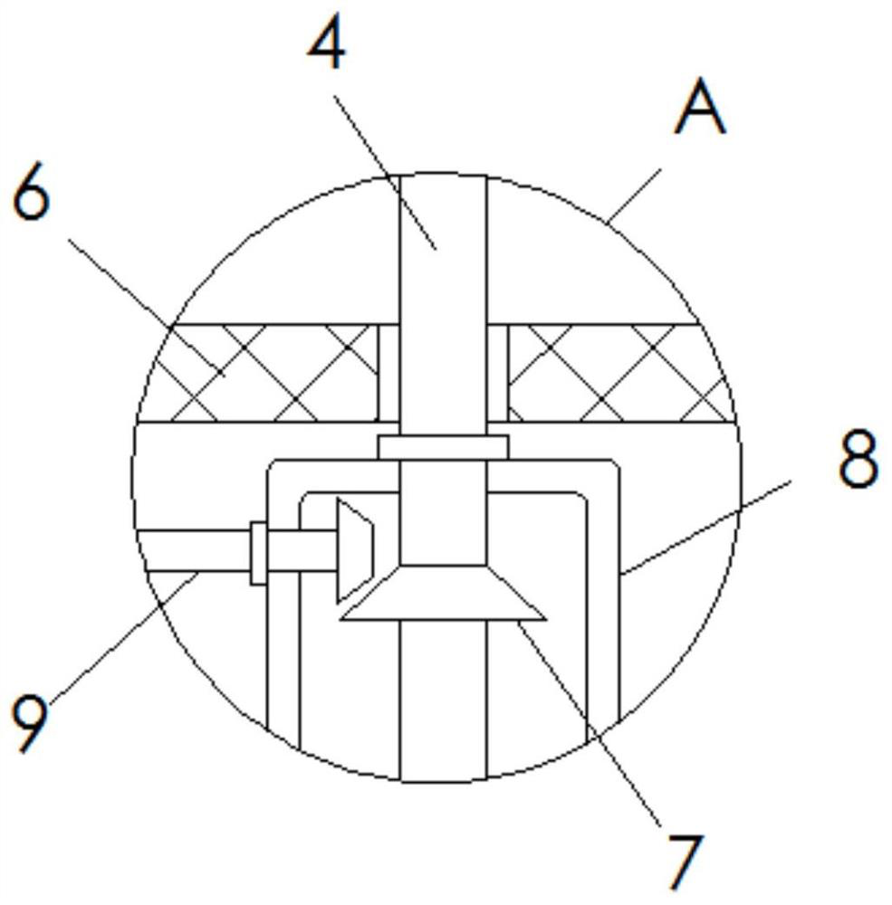 Crushing and compacting device capable of achieving automatic stacking and used for solid waste treatment