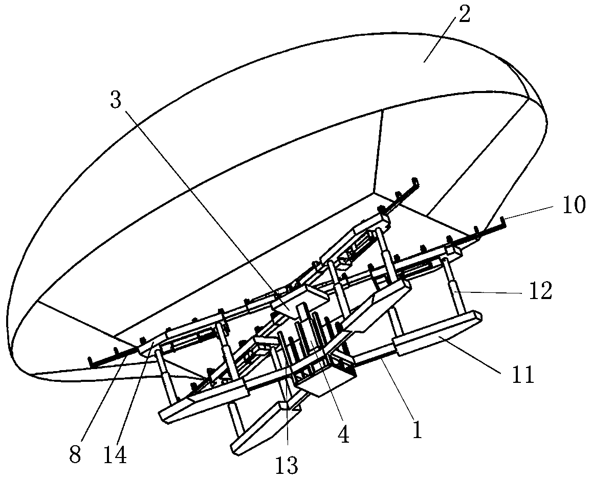 Balloon retracting and releasing device used for balloon air vehicle
