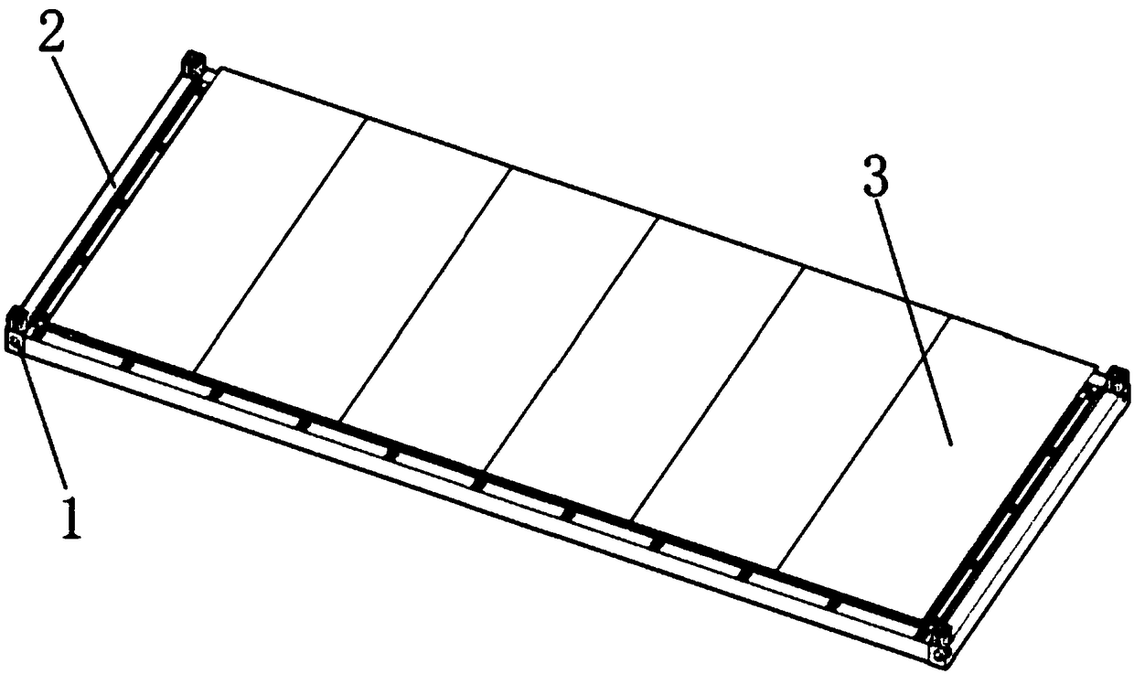 Factory prefabricated floor slab structure