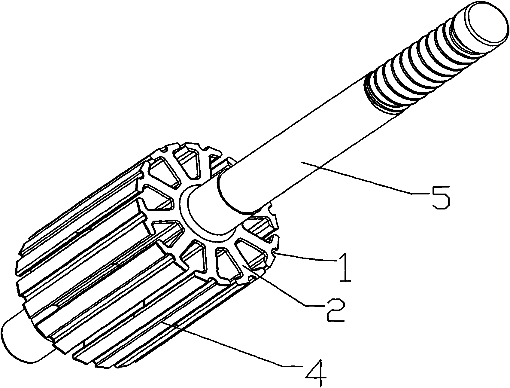 Armature core for rotating motor