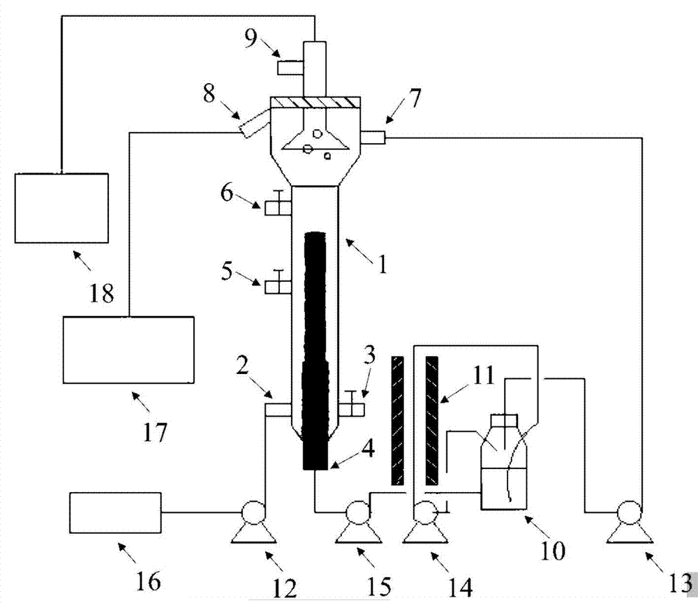 Device and method for controlling and promoting sludge granulation on basis of magnetic calcium carbonate crystal form