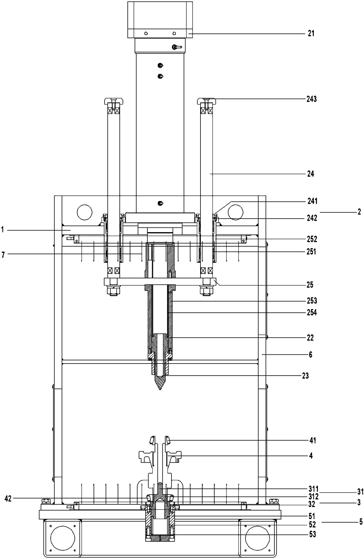 Press-fitting mechanism, method and error-proof method thereof for tapered roller bearing