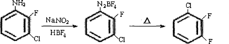 Process for synthesizing 2,3-difluoroaniline