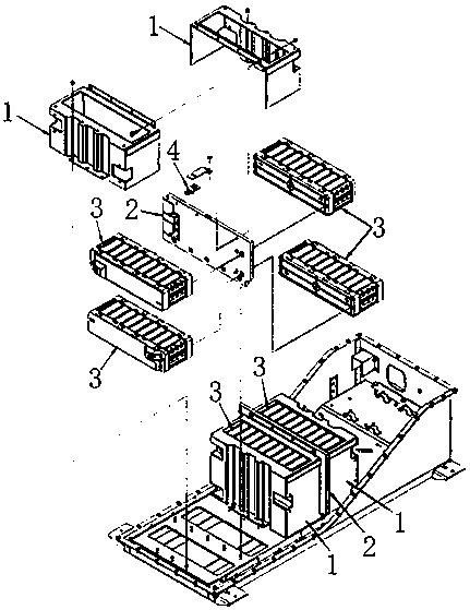 Battery box internally provided with independent heat-dissipating channel and battery box body