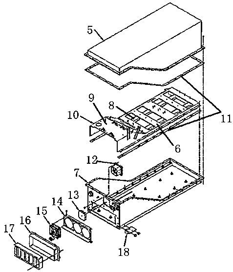 Battery box internally provided with independent heat-dissipating channel and battery box body