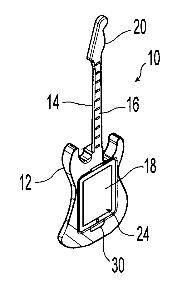 Touch screen guitar