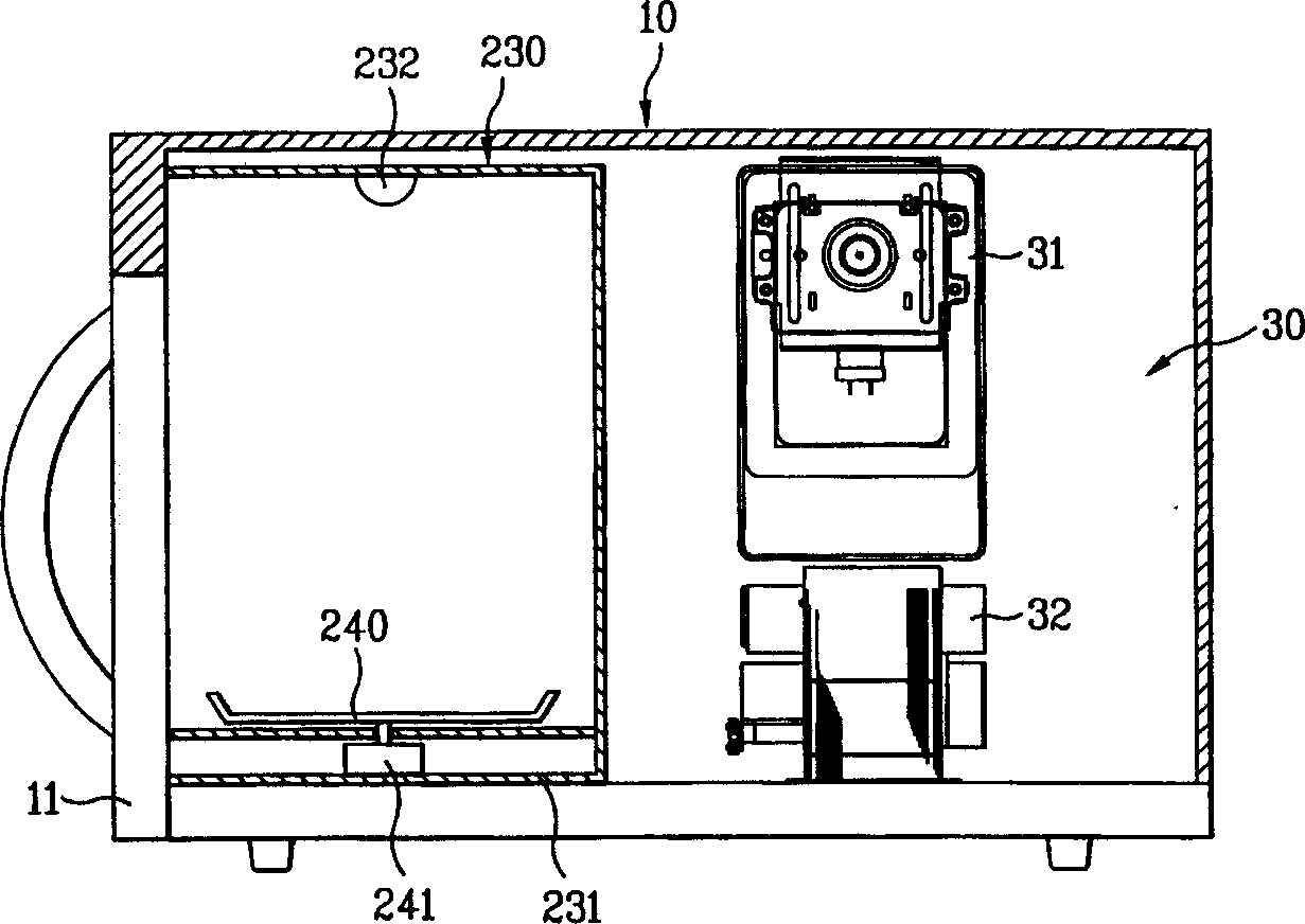 Microwave oven with ultraviolet sterilizing chamber