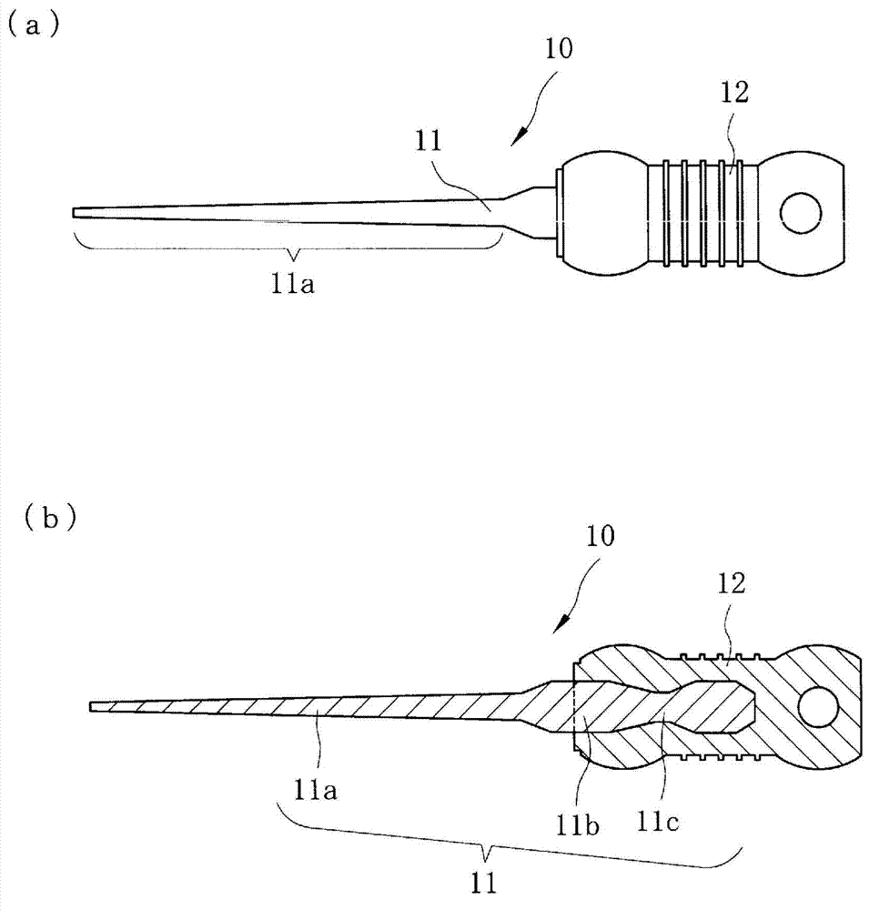 Dental root canal treatment instrument and manufacturing method thereof