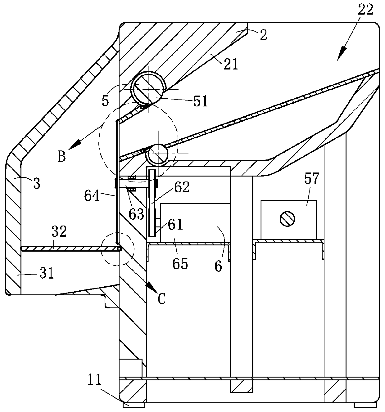 Green feed cutting machine