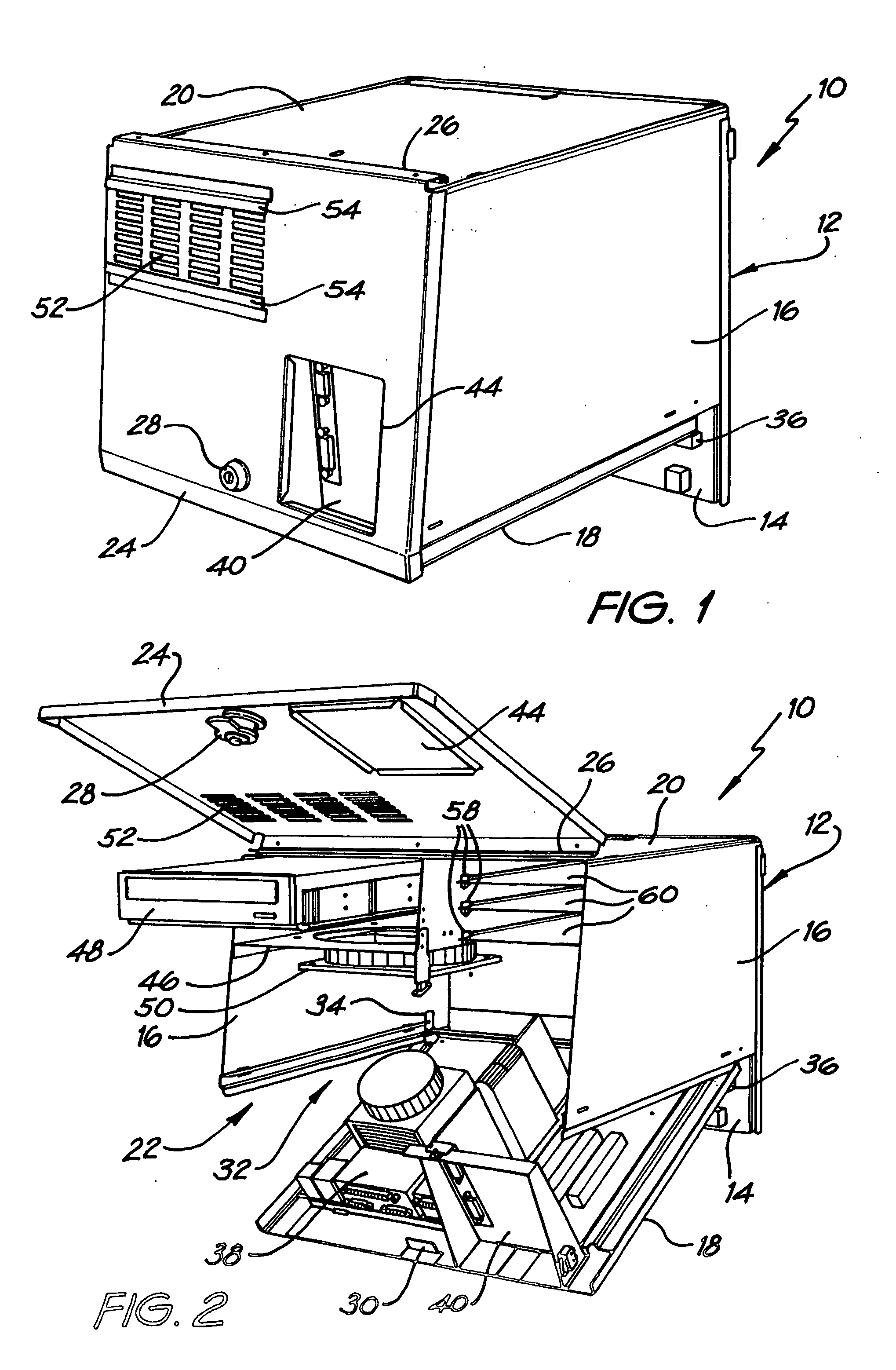 Gaming Machine Electronics Enclosure